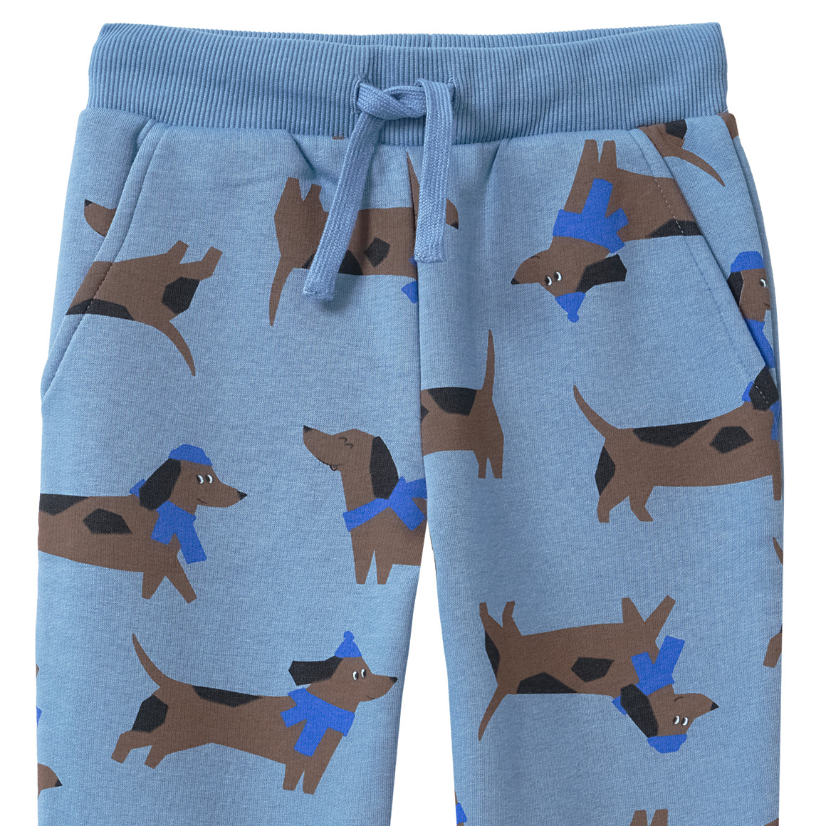 Jongens joggingbroek met teckel all-over