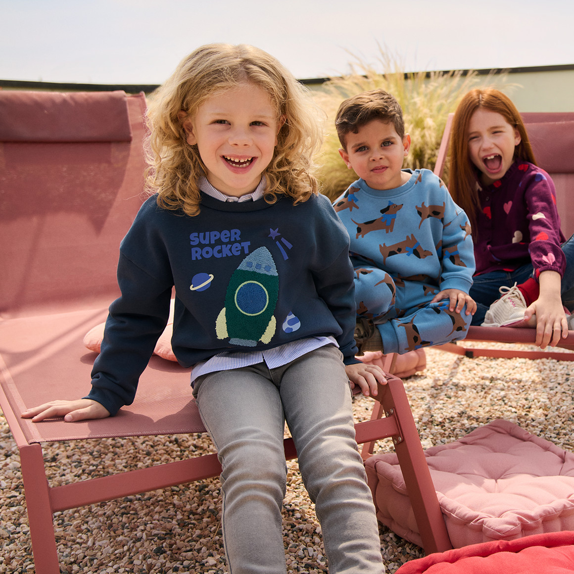 Jongens' sweatshirt met ruimte applicatie