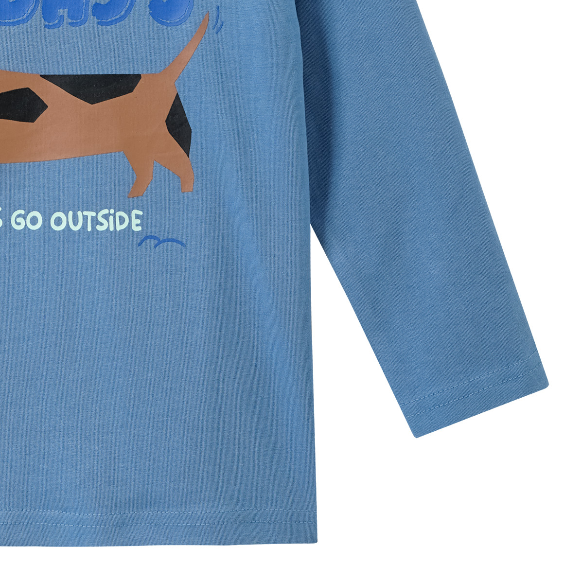 Jungen Langarmshirt mit Dackel-Print