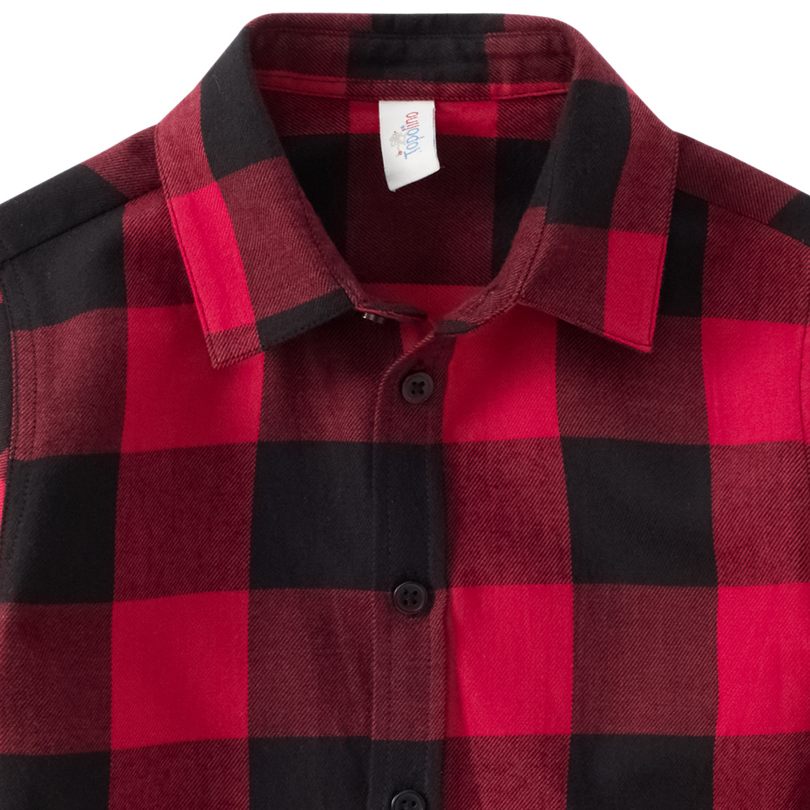 Flanellen overhemd voor jongens