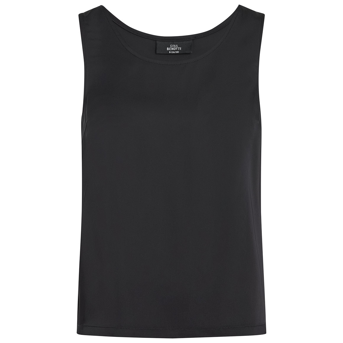 Dames' satijnen top met brede banden