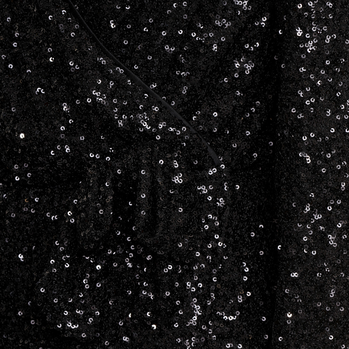Damen Paillettenkleid  in Wickel-Optik