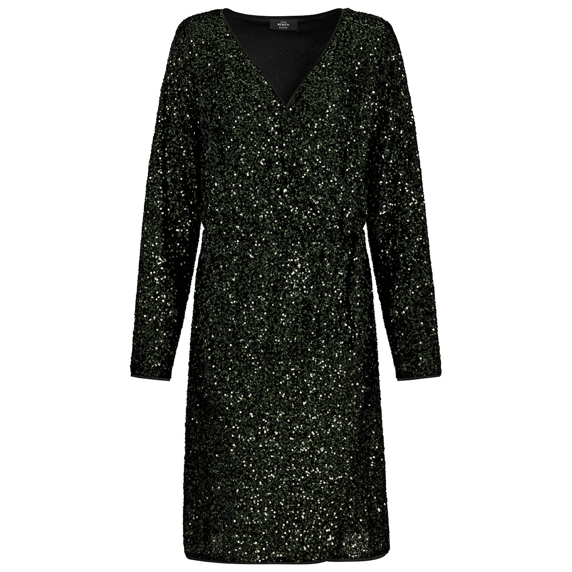 Damen Paillettenkleid  in Wickel-Optik