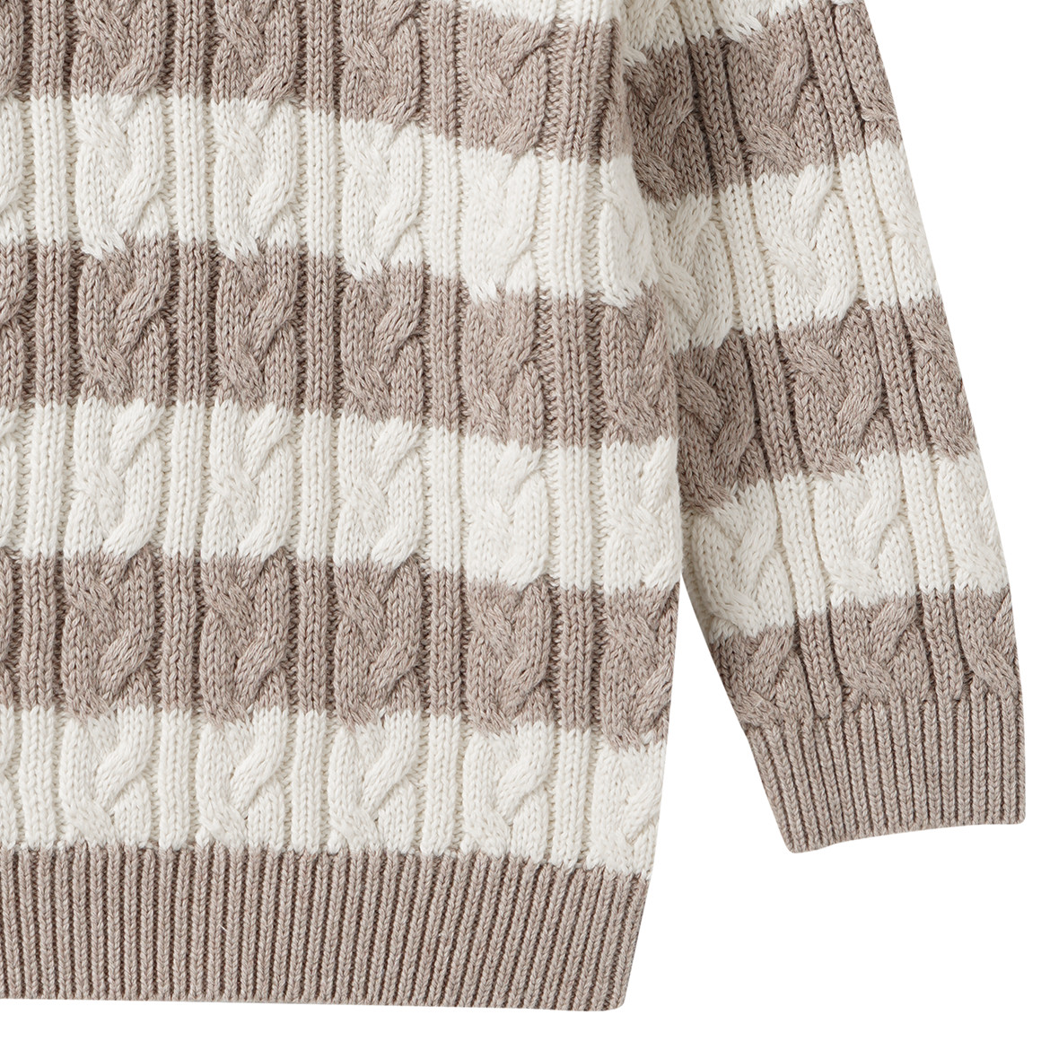 Baby Strick-Troyer mit Zopfmuster