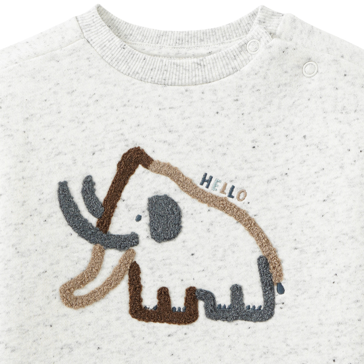 Baby-sweater met applicatie