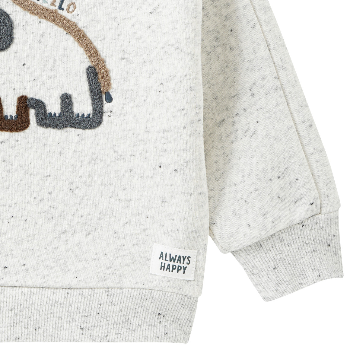 Baby-sweater met applicatie