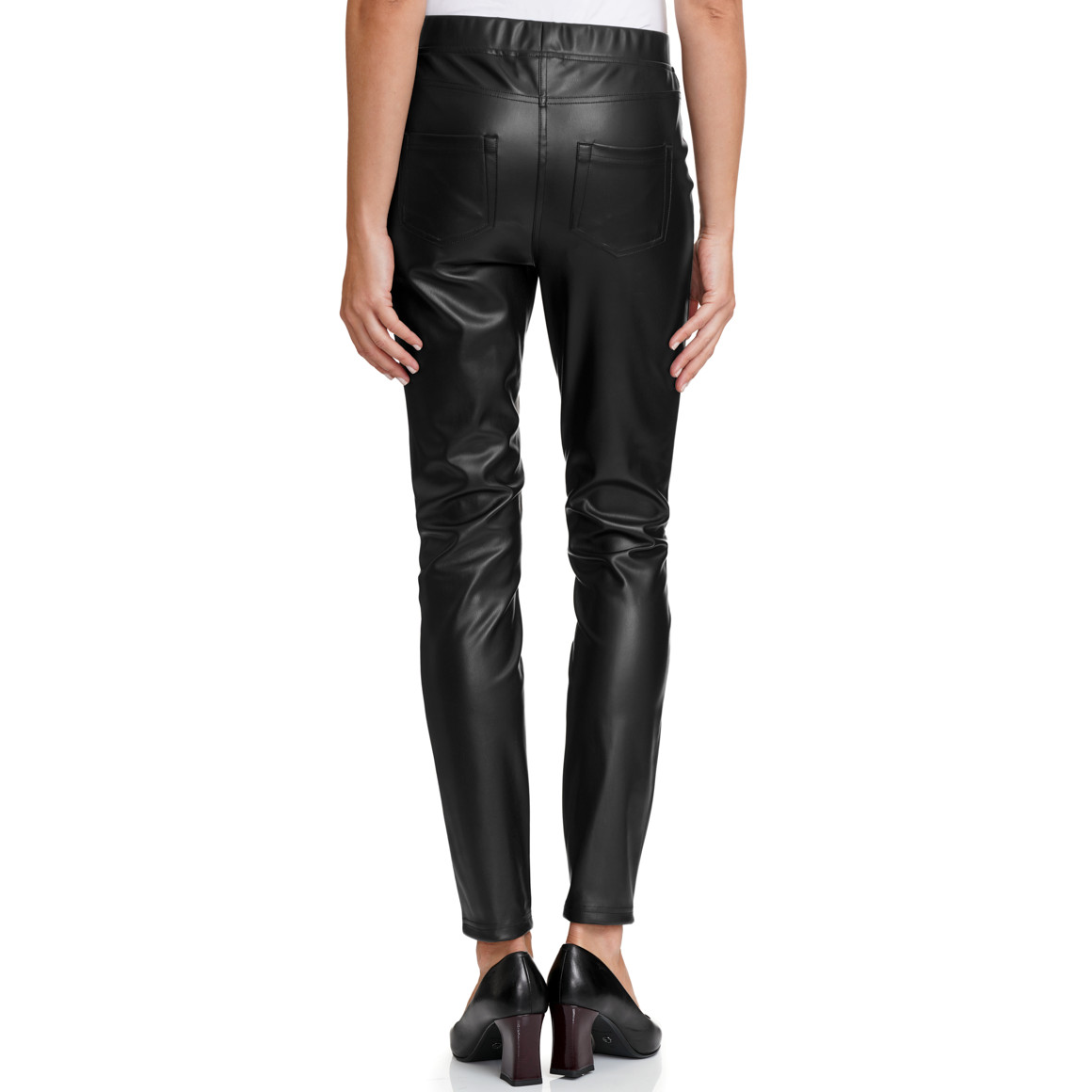 Damen Leggings in Leder-Optik
