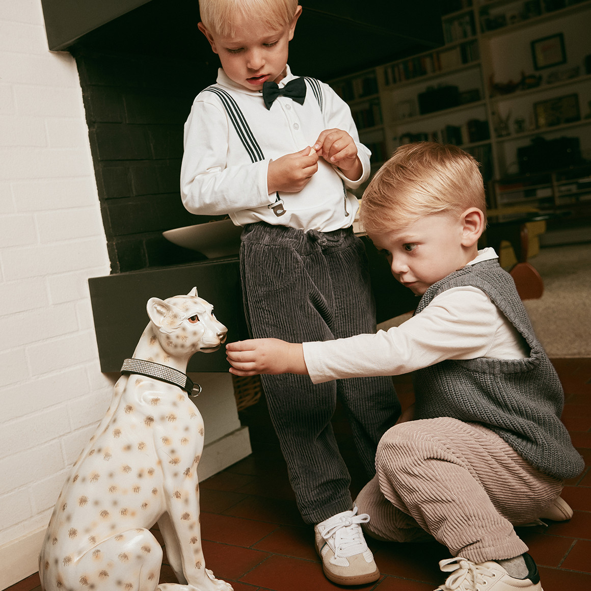 Baby corduroy broek met voering