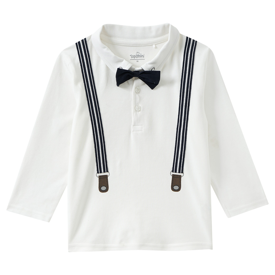 Baby Langarmshirt mit Fliege