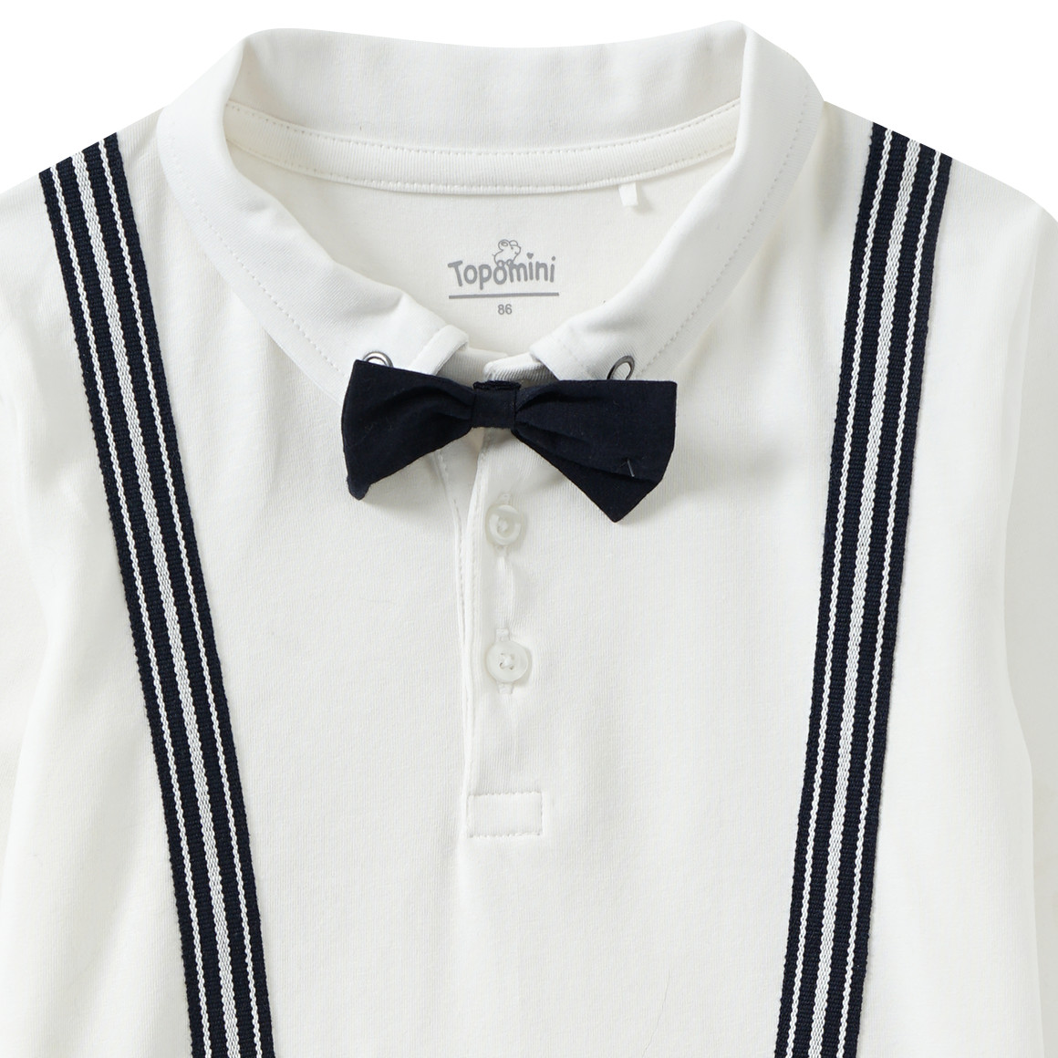 Baby Langarmshirt mit Fliege