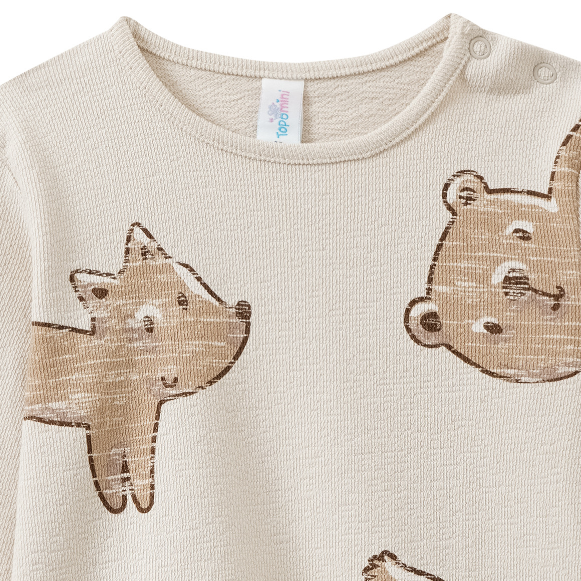 Baby sweatshirt met dierenmotieven
