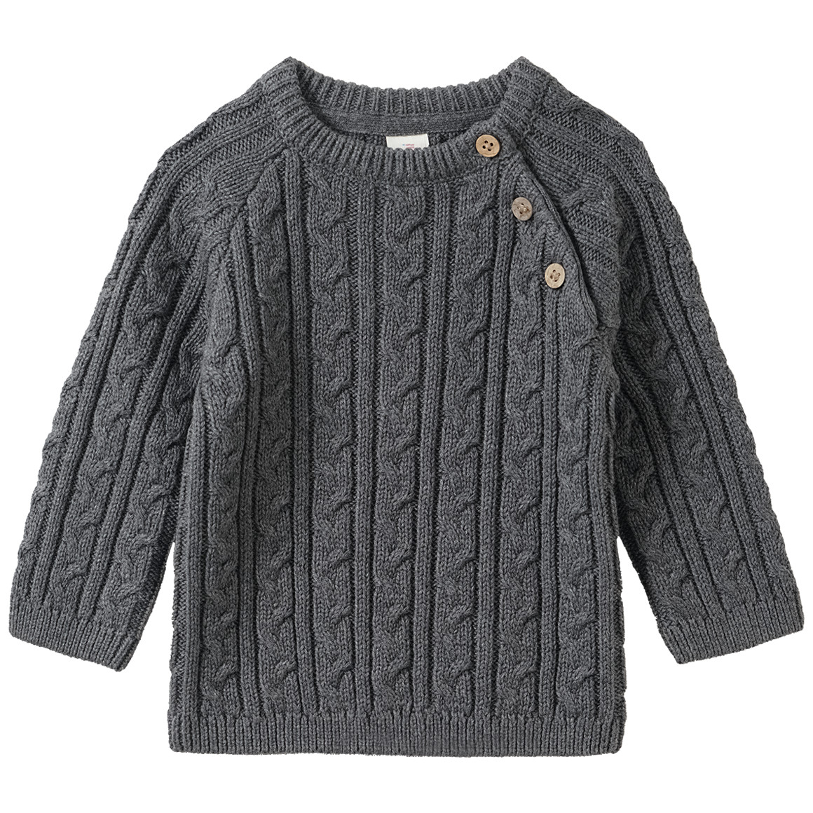 Newborn Pullover mit Zopfstrick