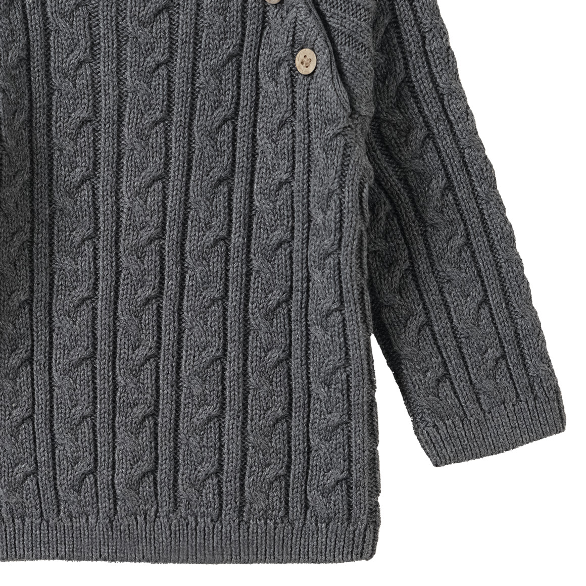 Newborn Pullover mit Zopfstrick