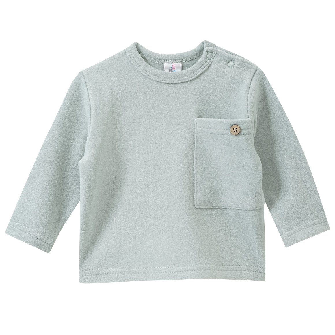 2 Newborn Fleeceshirts mit Brusttasche