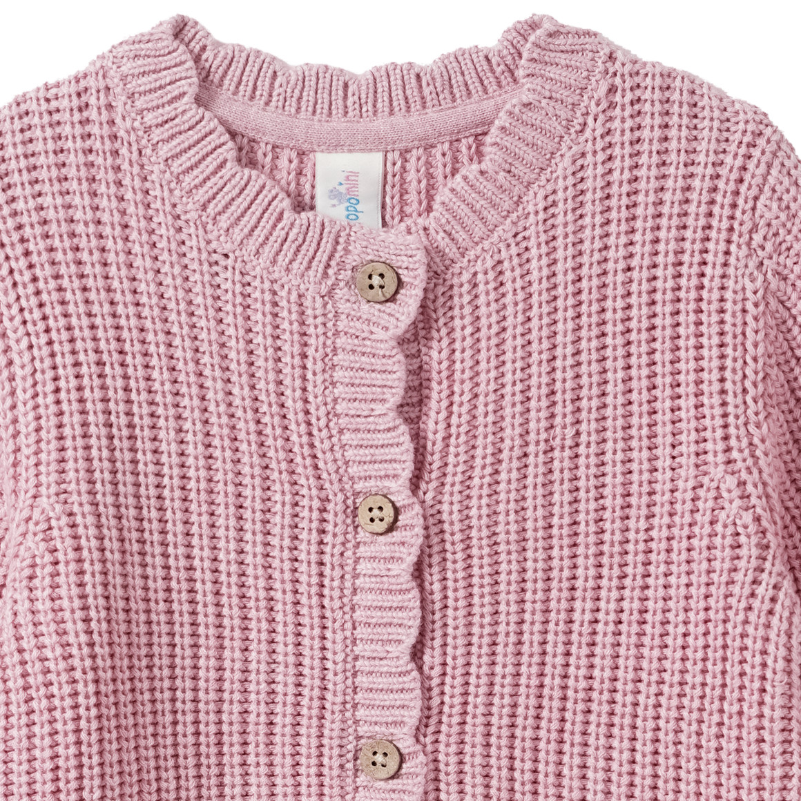 Ribgebreid babyvestje