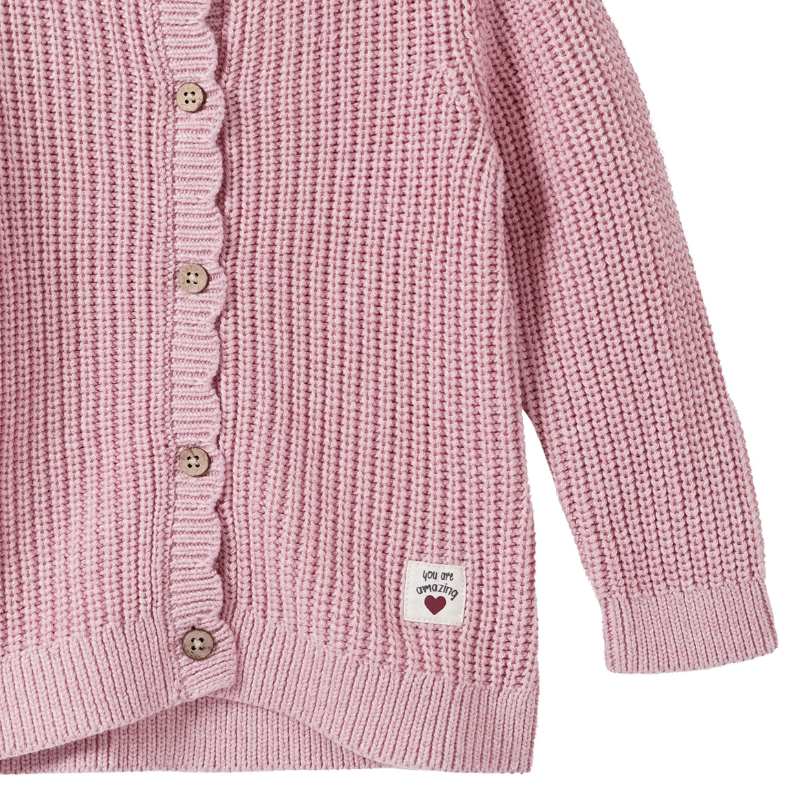 Ribgebreid babyvestje