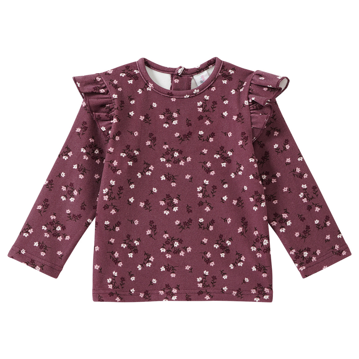 T-Shirt lange mouwen in fleece voor baby's