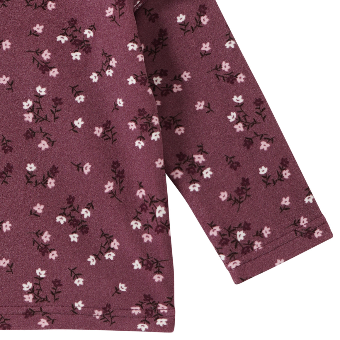 T-Shirt lange mouwen in fleece voor baby's
