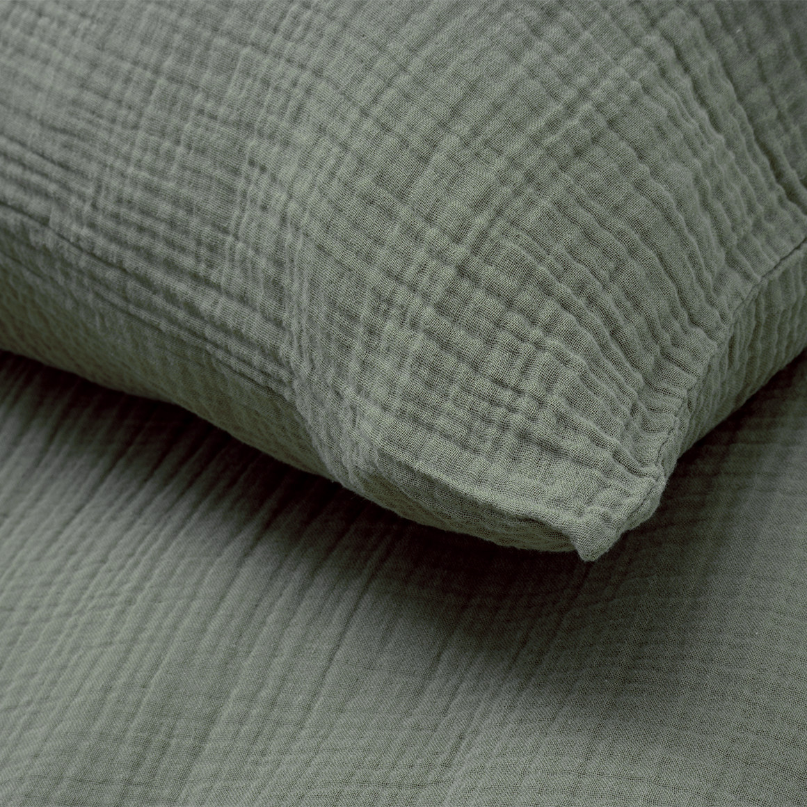 Musselin-Bettwäsche 135 x 200 cm unifarben