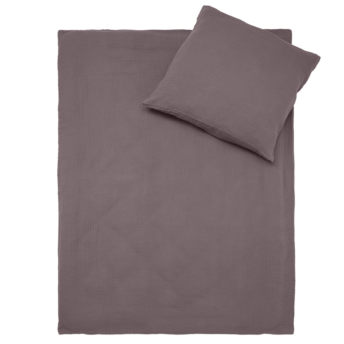Musselin-Bettwäsche 155 x 220 cm unifarben
