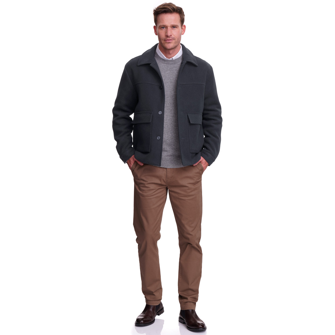 Herren Jacke mit Woll-Anteil