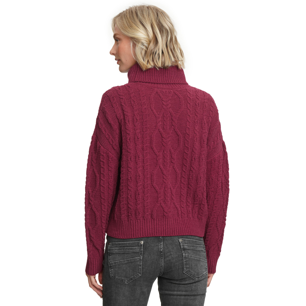 Gebreide chenille trui Dames