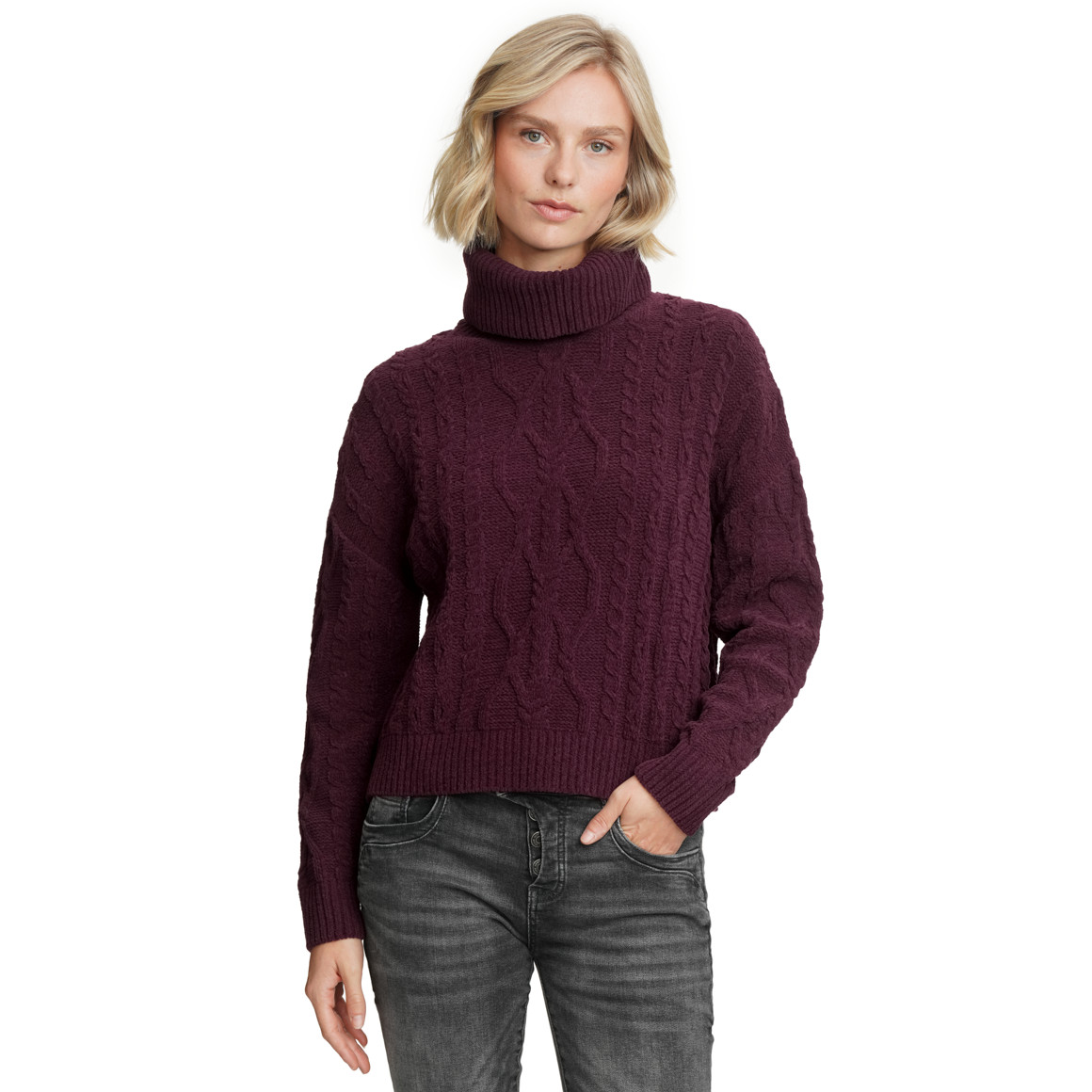 Gebreide chenille trui Dames