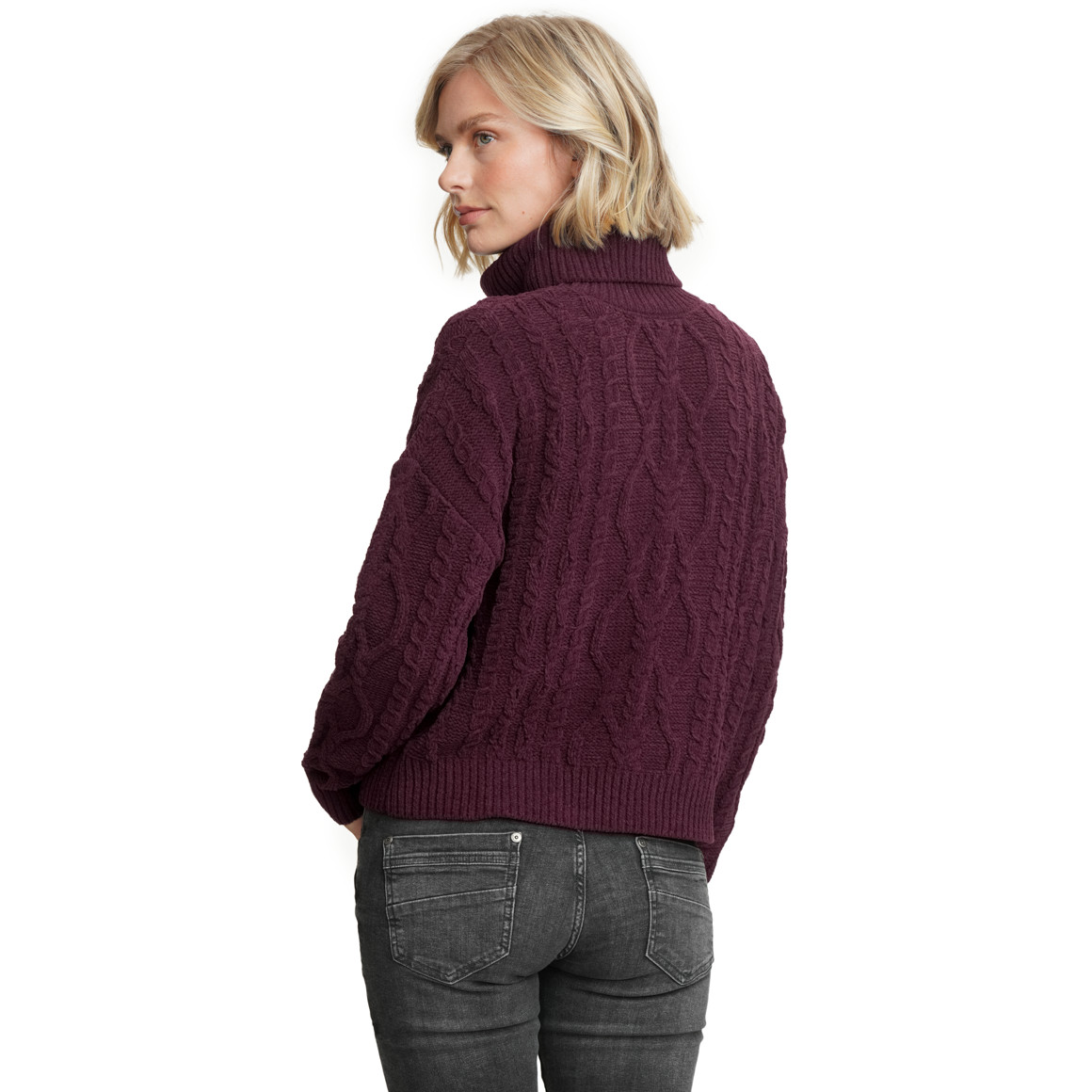 Gebreide chenille trui Dames