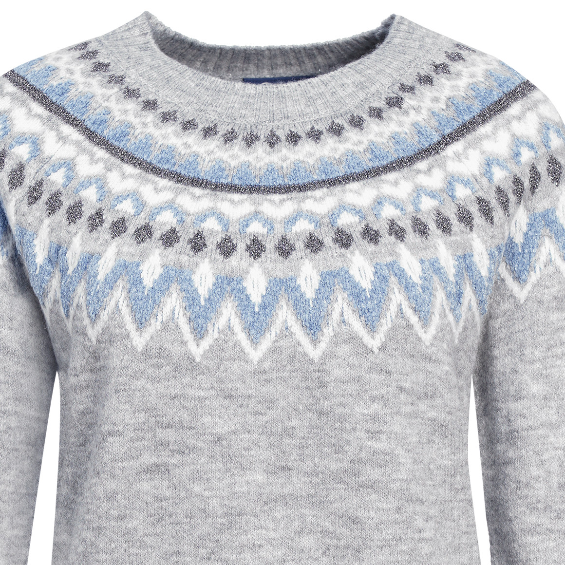 Gebreide trui met Noors patroon Dames