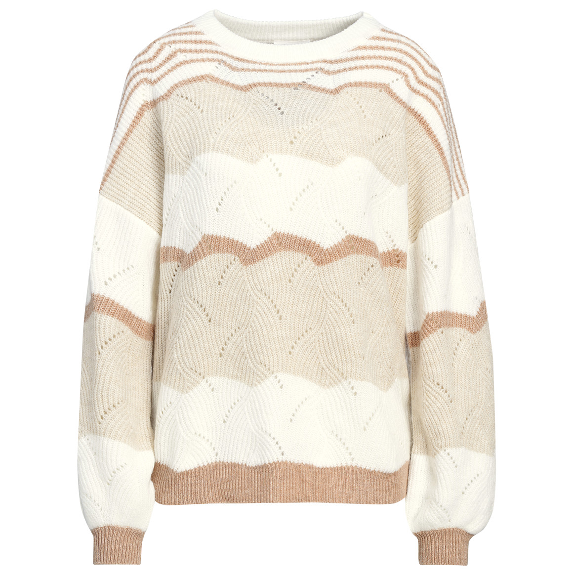 Gebreide damestrui met all-overmotief