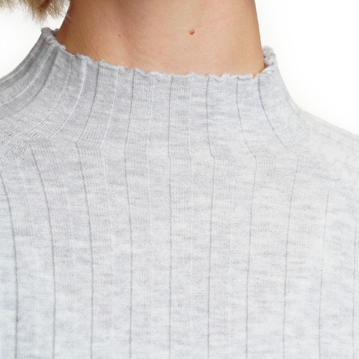 Dames shirt lange mouwen met col