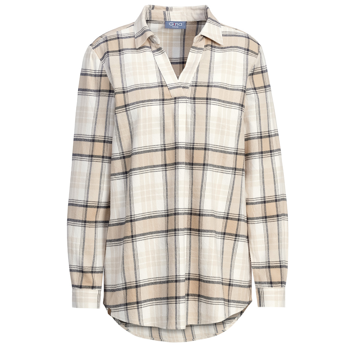 Dames blouse in een geruite look