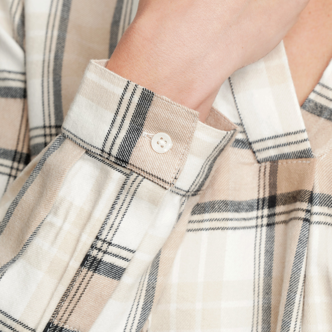 Dames blouse in een geruite look