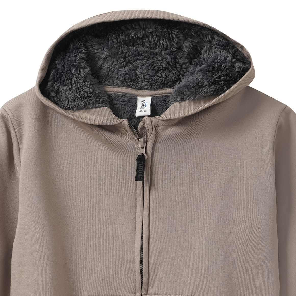 Jungen Sweatjacke mit Teddyplüsch