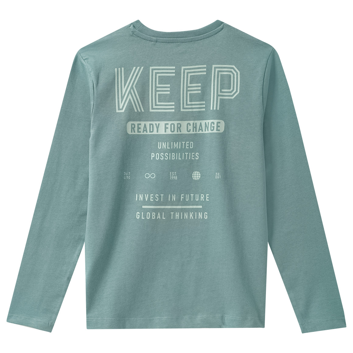 Jungen Langarmshirt mit Rücken-Print