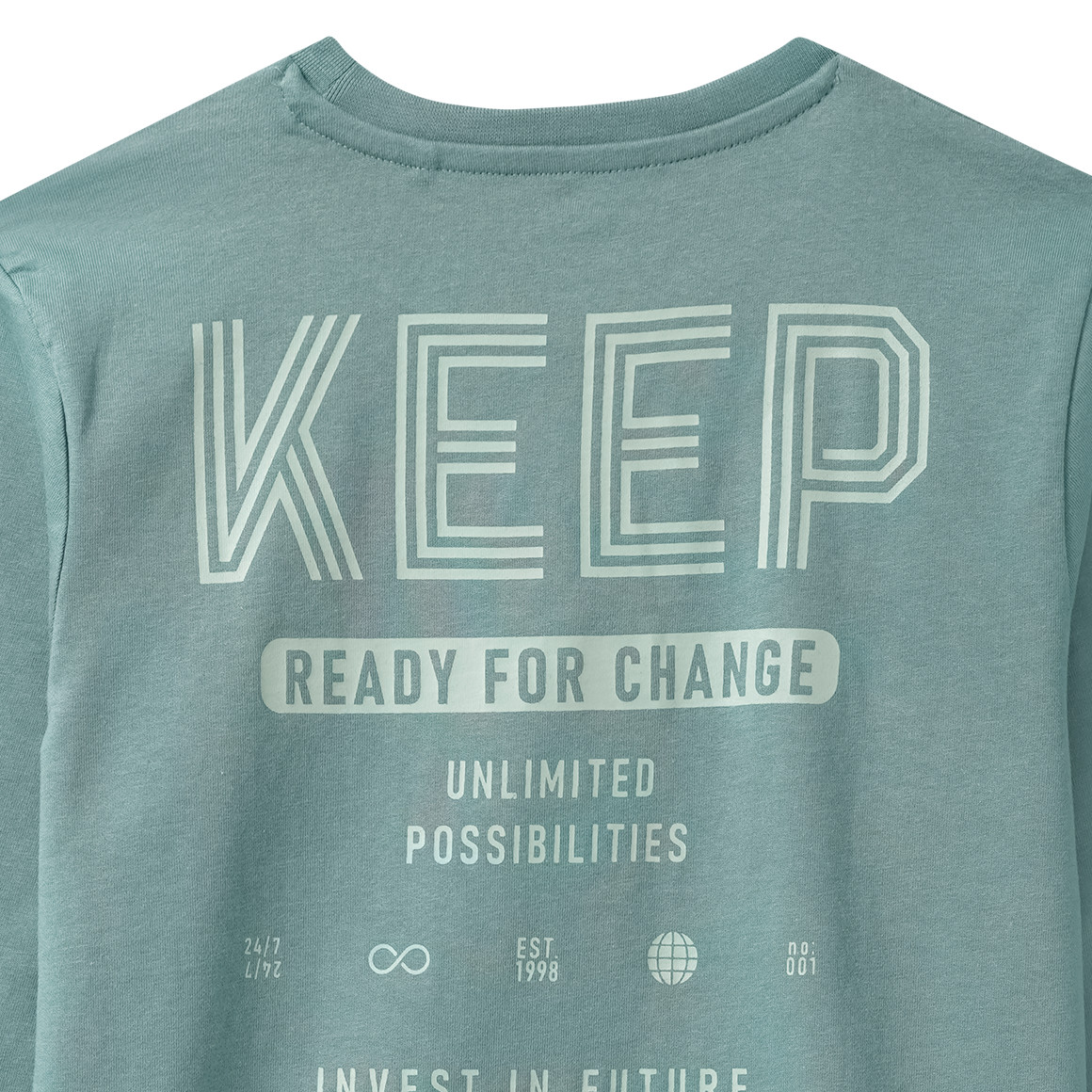 Jungen Langarmshirt mit Rücken-Print