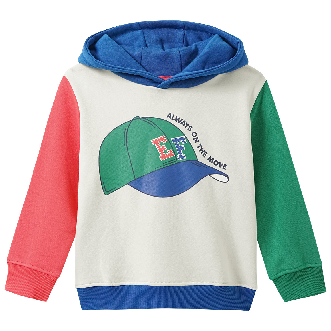 Jungen Hoodie mit Farbteilern