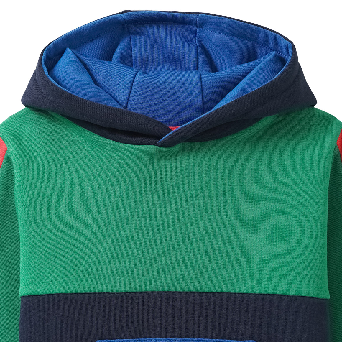 Jungen Hoodie mit Farbteilern