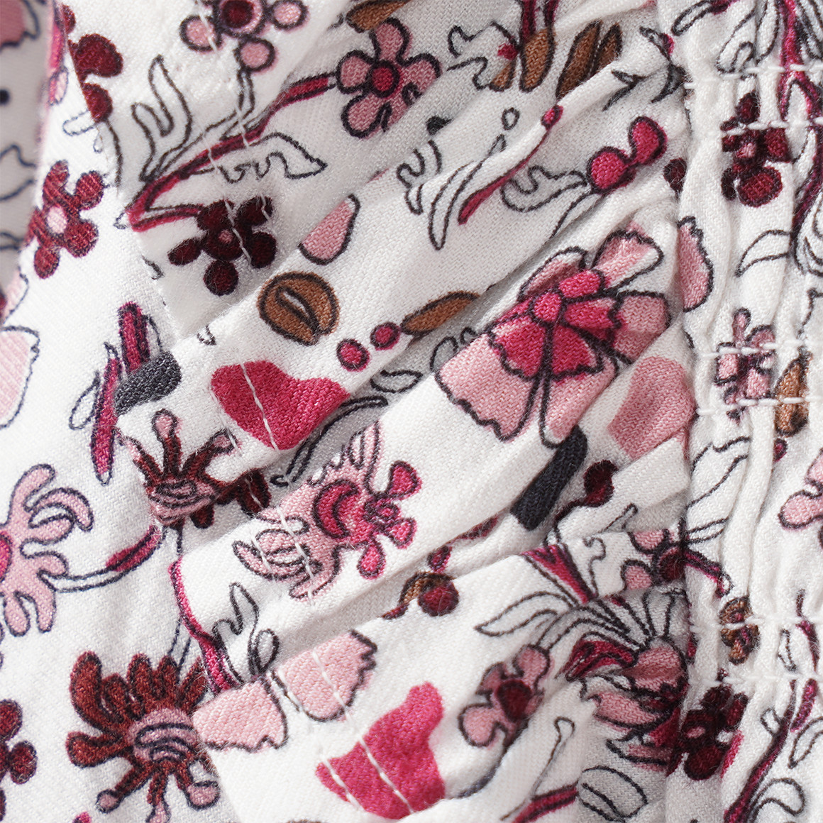 Meisjesblouse in gebloemde look