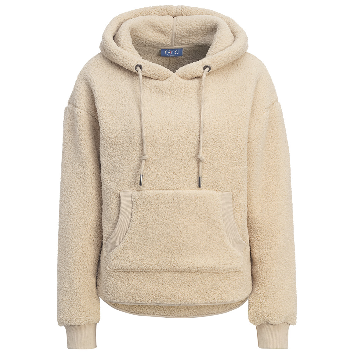 Dames hoodie gemaakt van teddy pluche
