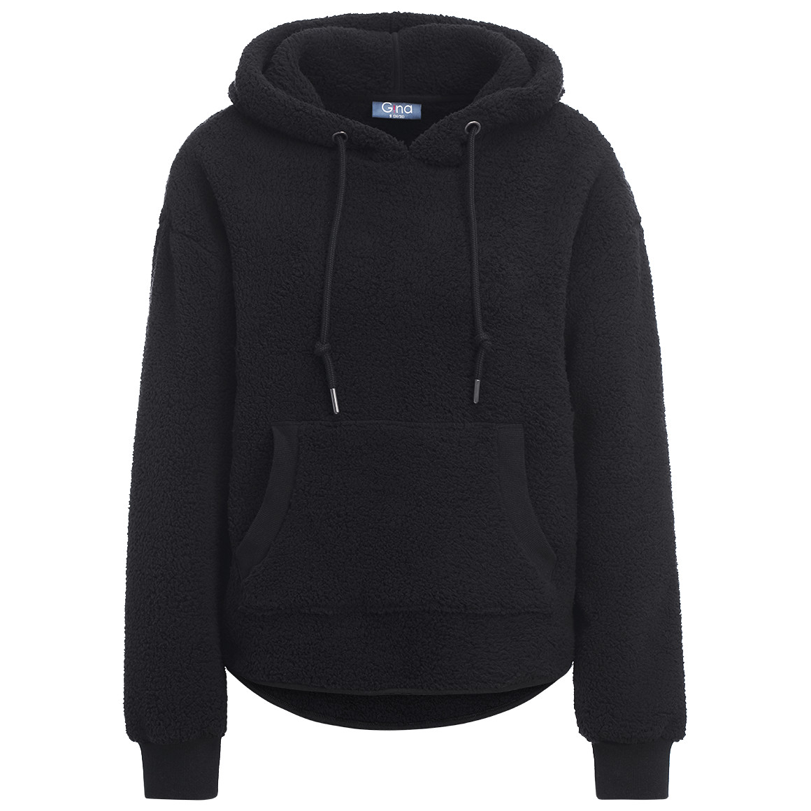 Dames hoodie gemaakt van teddy pluche