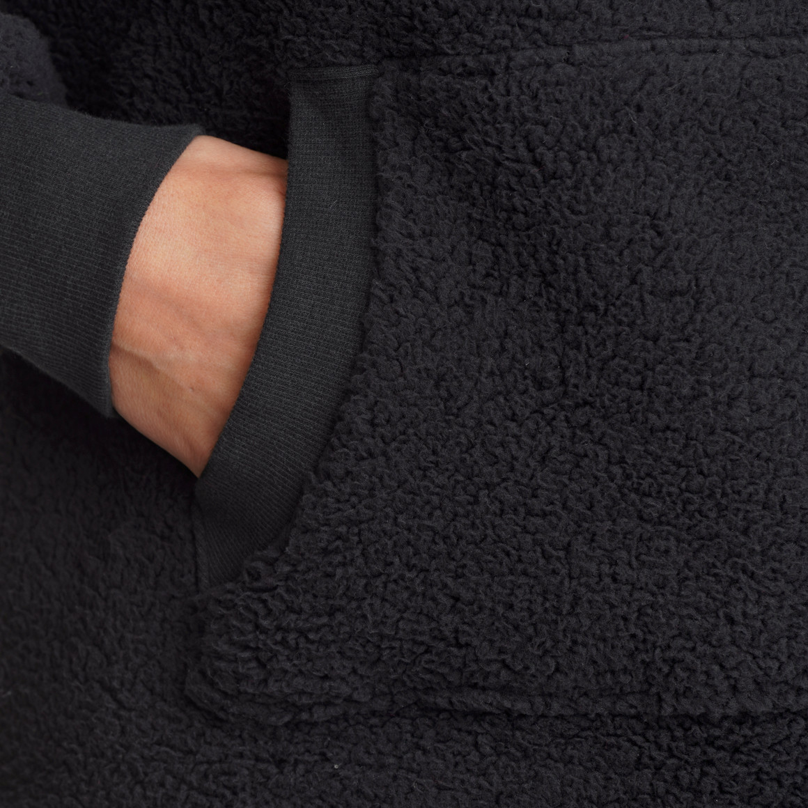 Dames hoodie gemaakt van teddy pluche