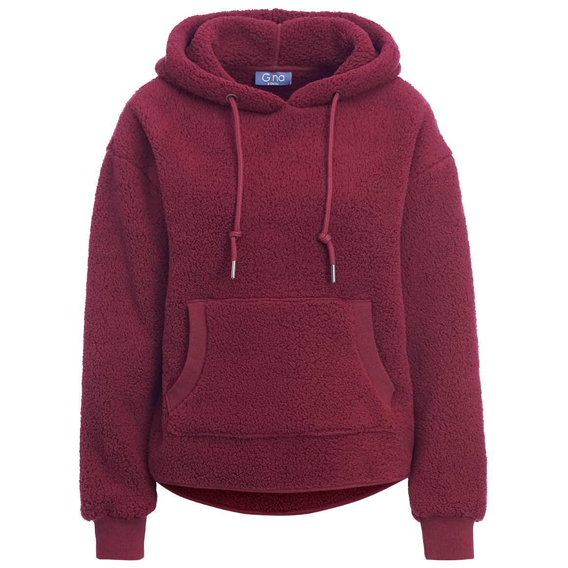 Dames hoodie gemaakt van teddy pluche