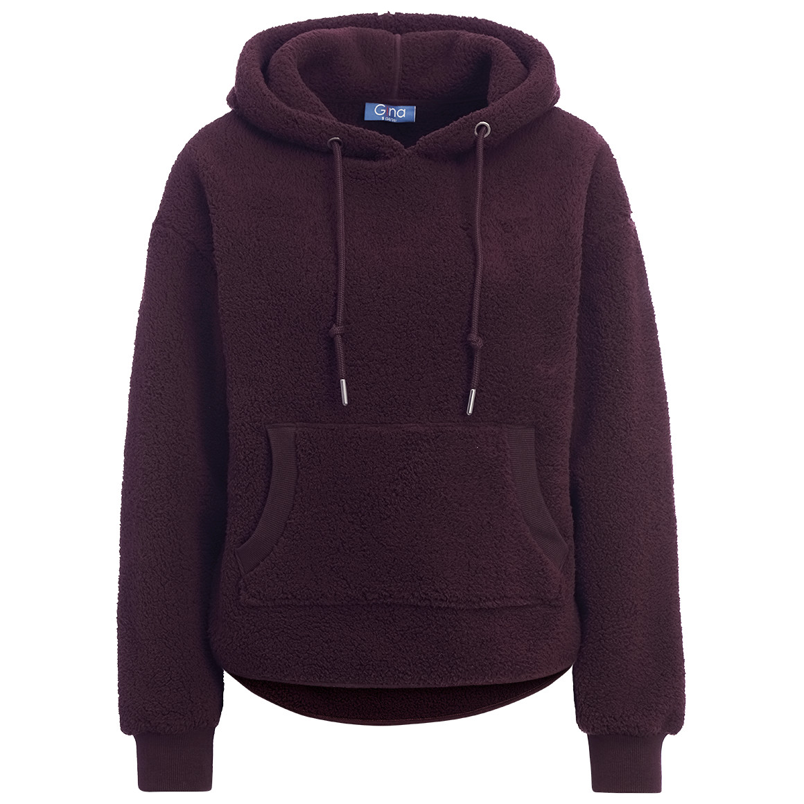 Dames hoodie gemaakt van teddy pluche