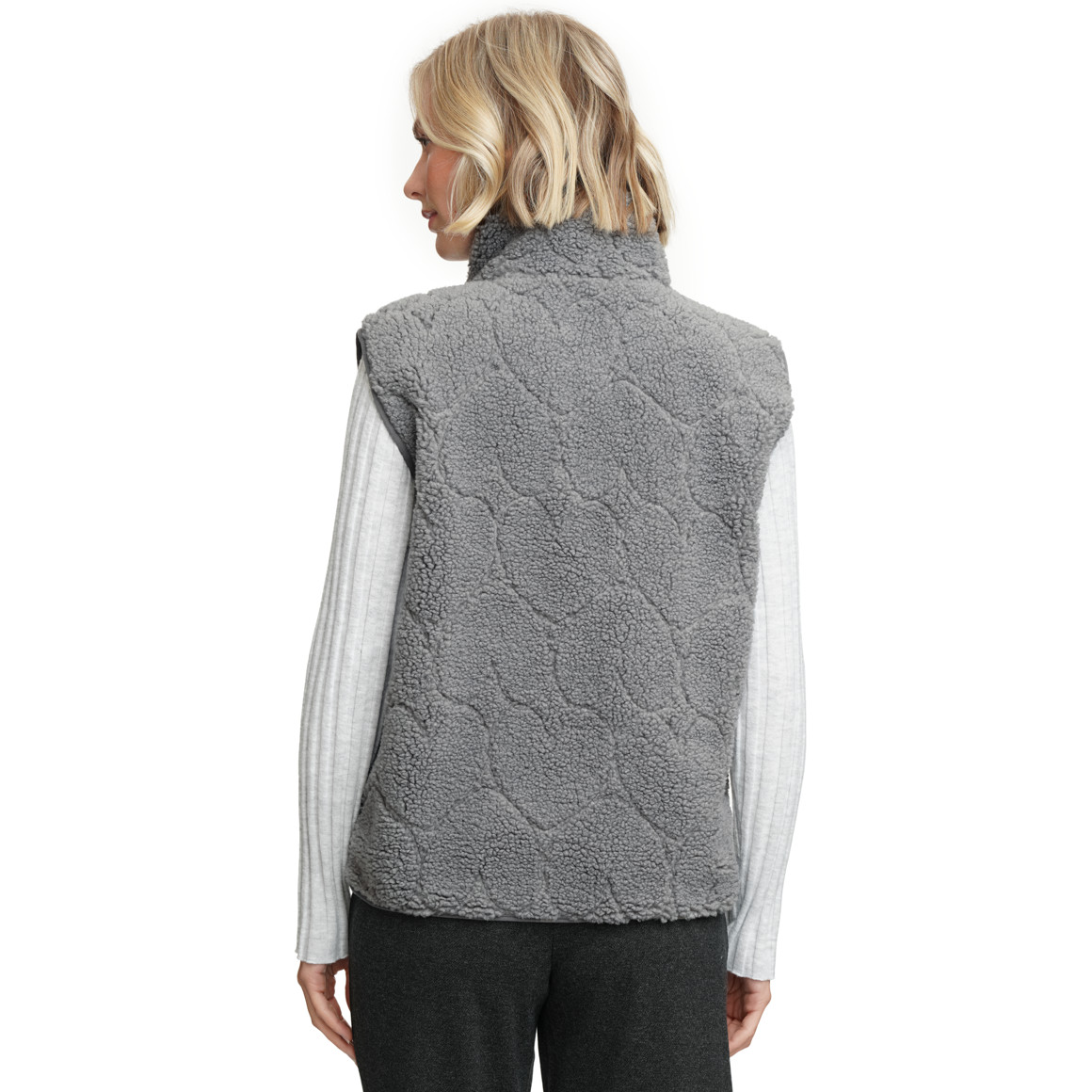 Dames bodywarmer met hartjespatroon