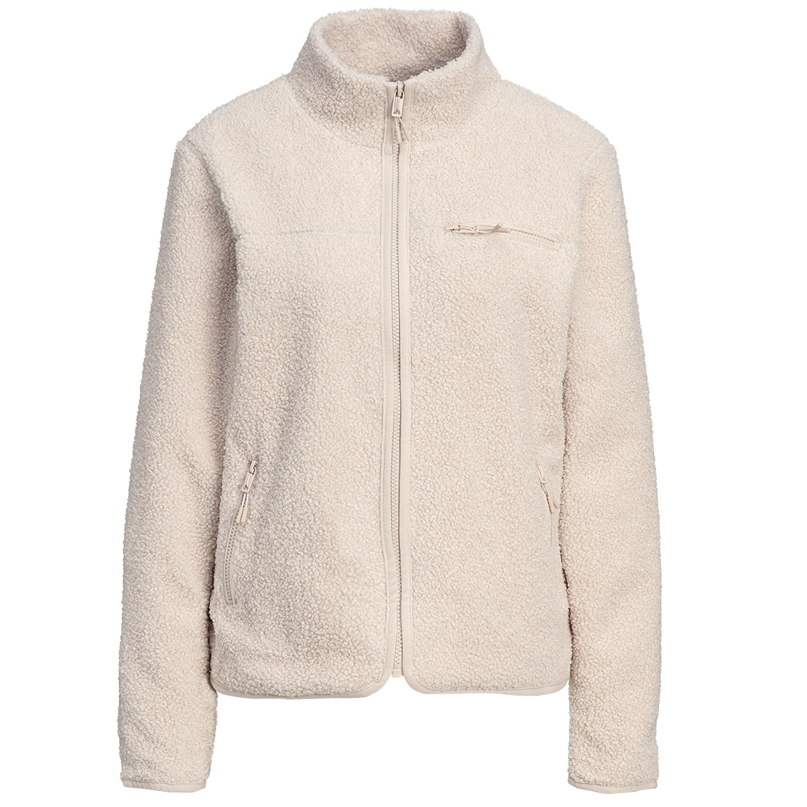 Damen Teddyjacke mit Stehkragen