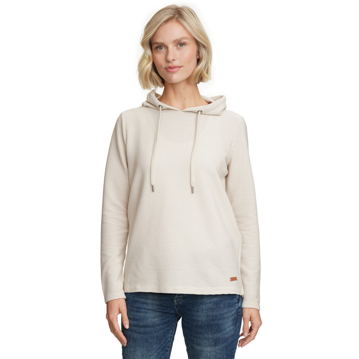 Dames shirt lange mouwen met capuchon