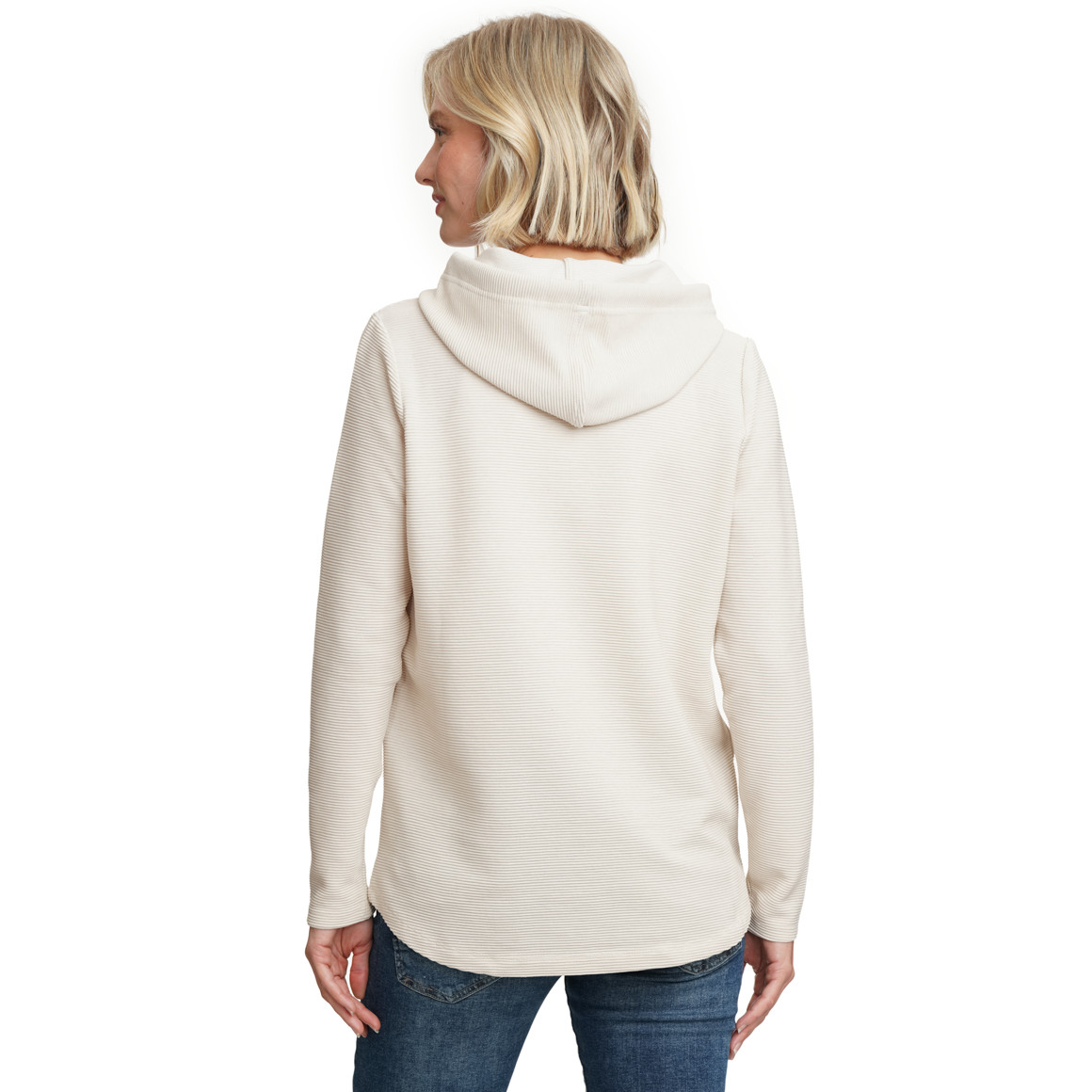 Dames shirt lange mouwen met capuchon