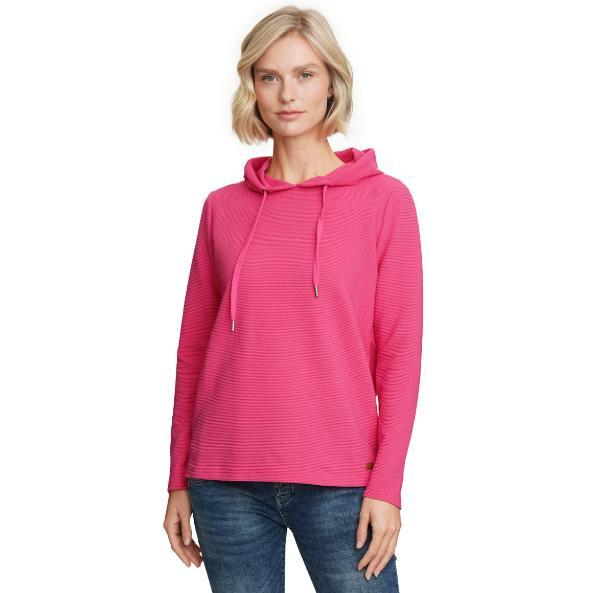 Dames shirt lange mouwen met capuchon