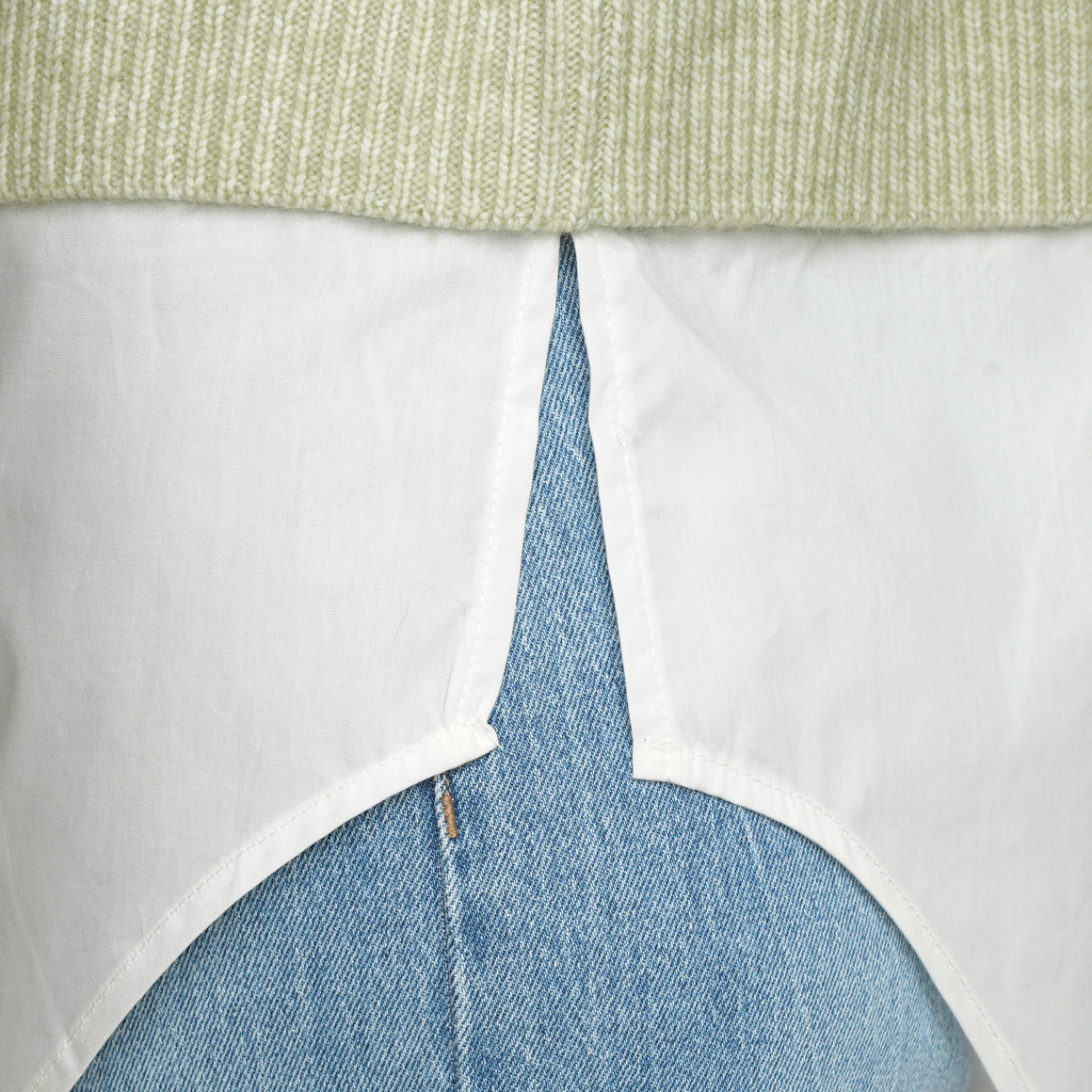 Damen Strickpullover im Lagen-Look